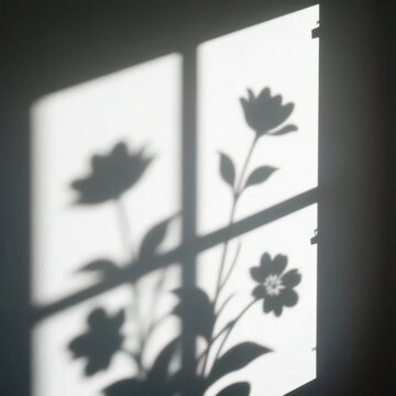 abstract floral background with a window