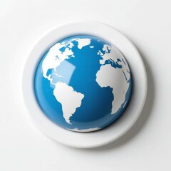 blue globe on a background