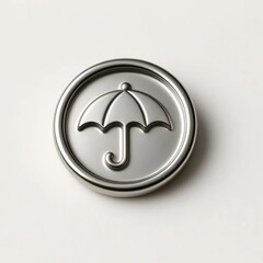 black umbrella icon on white background