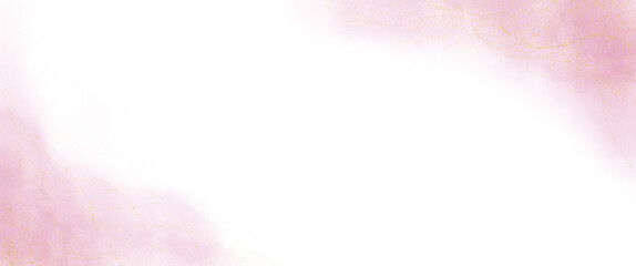 Dark Center with Textured Pink Surrounds. Pastel watercolor paint brush gold with effect....