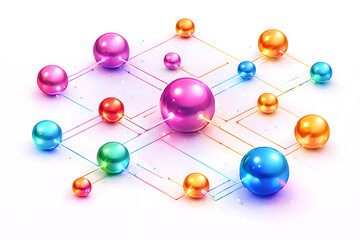 Obraz premium Abstract Connectivity Concept