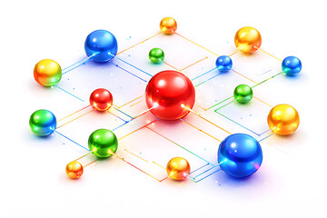 Obraz premium Connected Data System
