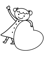 Valentine&rsquo;s Day Clipart Set, Love,Valentine's Day Kids ,