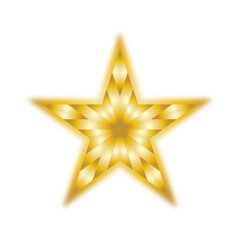Star gold geometric pattern