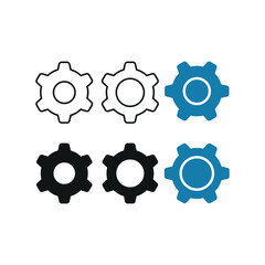 Gear icon vector design template