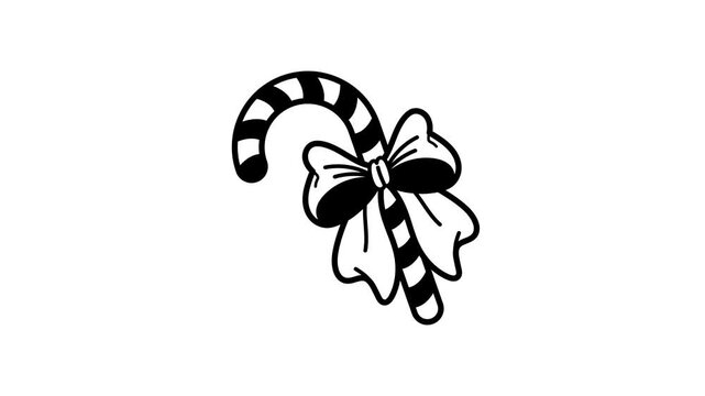 Take your hands on this amazing doodle animated icon of candy cane