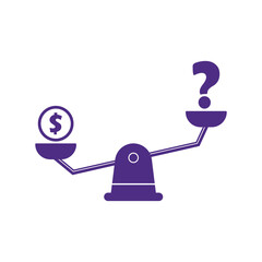 Finance Scale balancing Vector Flat design