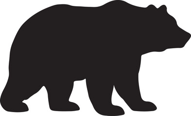 Silhouette of two wolves facing each other in profile