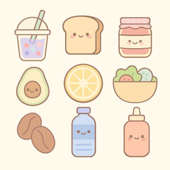 Cute Kawaii Food and Drink Collection