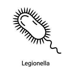 Legionella bacterium illustration