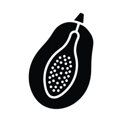 Papaya Fruit Tropical Food Icon