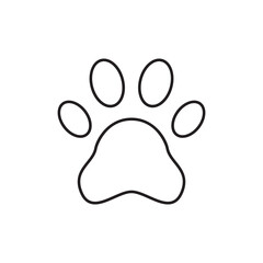 Animal pet shop paw print care symbol icon
