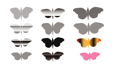 Evolution of Butterfly Colors Through Artistic Transformation
