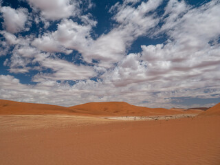 Sand dunes in the spectacular Sossusvlei landscape.
