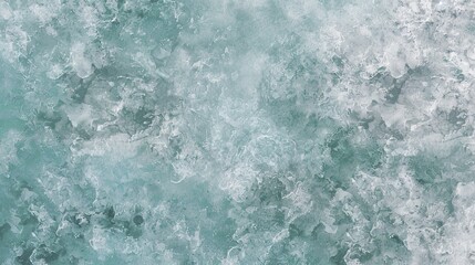 Obraz premium Aerial view of turbulent water with swirling patterns and frothy waves