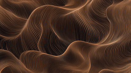 abstract brown background with waves