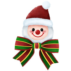 christmas snowman isolated on white