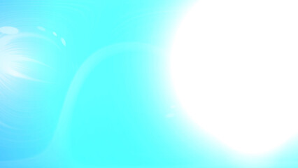 Bright sunlight illuminating sky