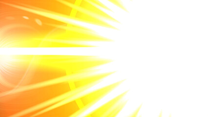 Radiant sunlight streaming through palm leaves