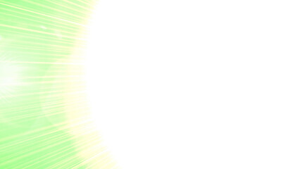 Vibrant green sunburst