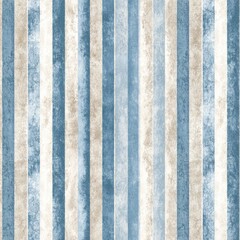 Vertical striped pattern, muted blues, beiges, and creams. Watercolor effect