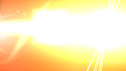 Radiant sunrise over calm waters