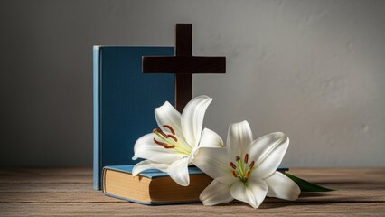 Christian Symbols of Faith and Remembrance cross Bible