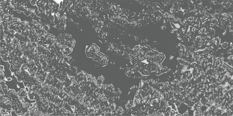 Abstract grayscale organic shapes with a textured, almost molten appearance, forming a complex and fluid pattern for modern design backgrounds and artistic concepts