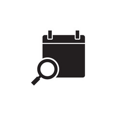 Solid Calendar Search Icon Find Specific Dates Events