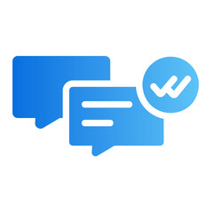 read message Line Gradient Icon