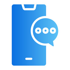 typing indicato Line Gradient Icon