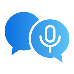 voice message Line Gradient Icon
