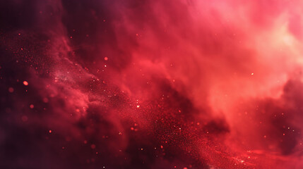 Obraz premium A mesmerizing cosmic nebula, with vibrant hues of red, representing space exploration 