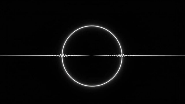 Pulsing white light symbolizes digital heartbeat on black