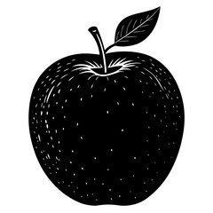 Ripe red apple fruit with a fresh green leaf isolated on white, a healthy organic food vector illustration and delicious sweet nature symbol for vegetarian diet design