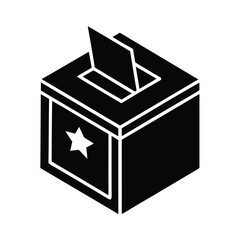 Political Ballot Box Democracy Icon