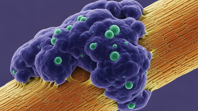 Black Piedra Fungal Hair Nodule Ion-abrasion Scanning Electron Micrograph