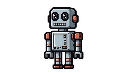 Fototapeta premium Cute cartoon robot