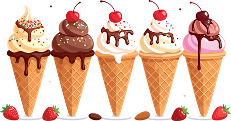 Modern Abstract Vector Composition with Artistic Shapes and Clean Style