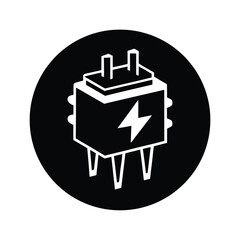 Power Circuit Breaker Background Icon