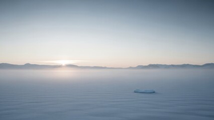 Obraz premium Sunrise over calm water