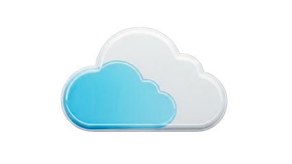 Cloud Icon Representing Data Storage and Computing