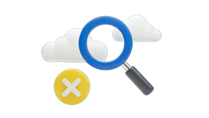 Cloud Search Cancelled - Illustration