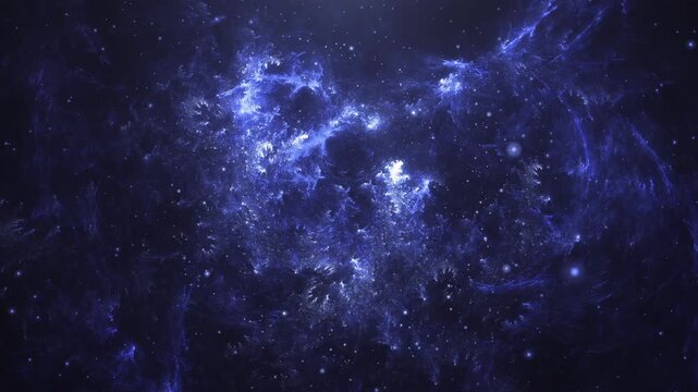 Blue Space Nebula Loop