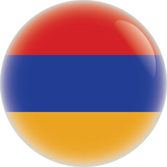 Armenia flag in Circular Format