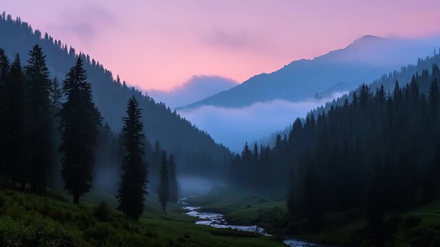 himalayan sunrise scenery in manali india timelapse video