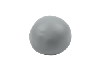 Ball of grey modeling clay for sculpting and creative crafting