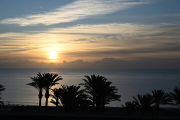 Sonnenaufgang an der K&uuml;ste von Fuerteventura