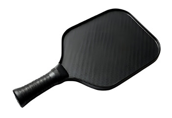 Black honeycomb pickleball paddle with ergonomic non slip grip handle