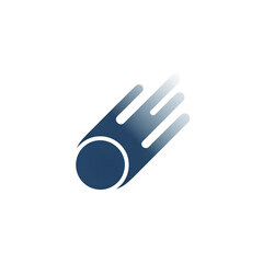 Modern blue hand gesture symbol on black background